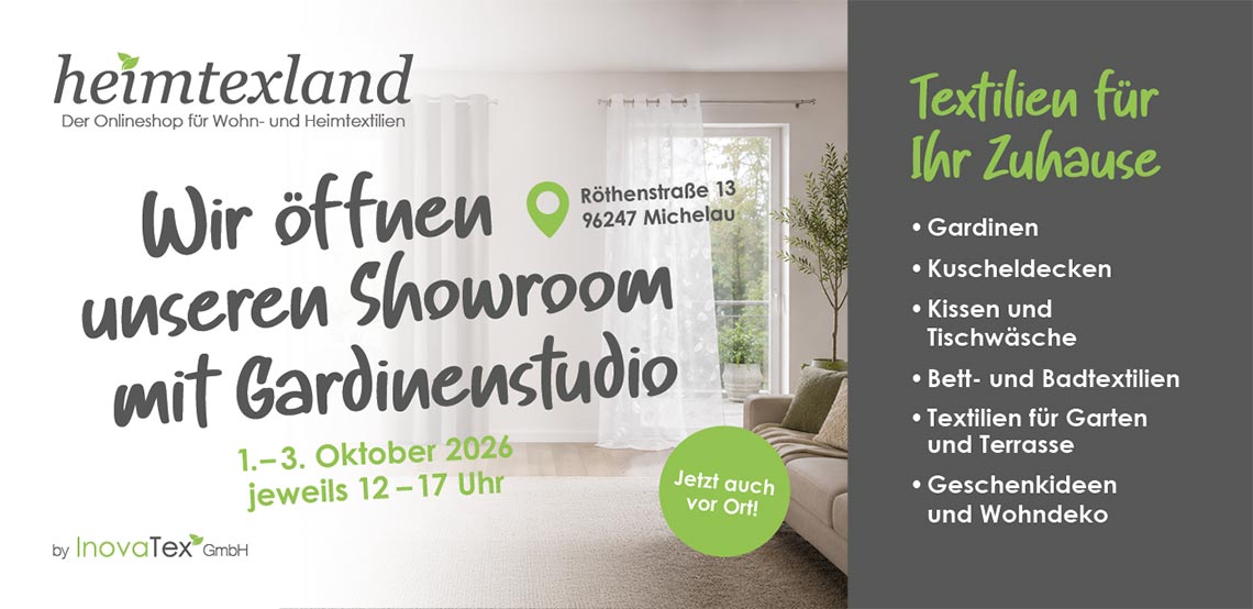 Eröffnung Showroom mit Gardinenstudio in Michelau